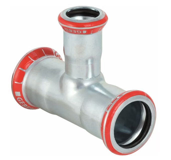 T-supistusyhde Geberit Mapress Puristus Zn 22x15x22 - KarelianStore