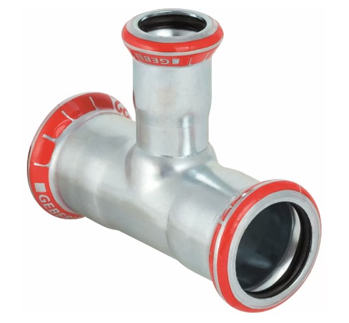 T-supistusyhde Geberit Mapress Puristus Zn 28x15x28 - KarelianStore