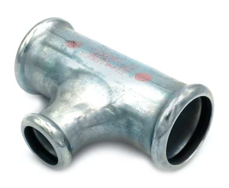 T-Supistusyhde RM Puristus Zn 88.9x35x88.9 - KarelianStore