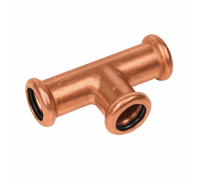 T-supistusyhde Sanha Puristus Cu 15x12x15 - KarelianStore