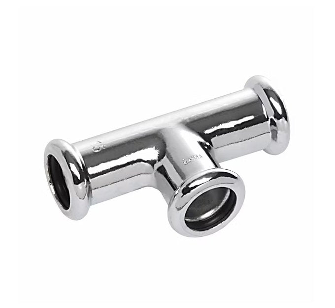 T-supistusyhde Sanha Puristus Cu Kromi 15x12x15 - KarelianStore