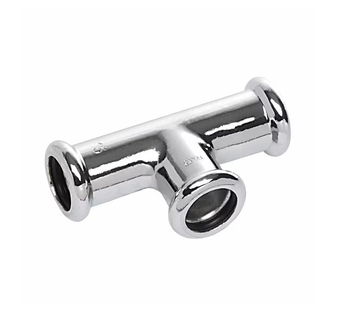 T-supistusyhde Sanha Puristus Cu Kromi 22x15x22 - KarelianStore