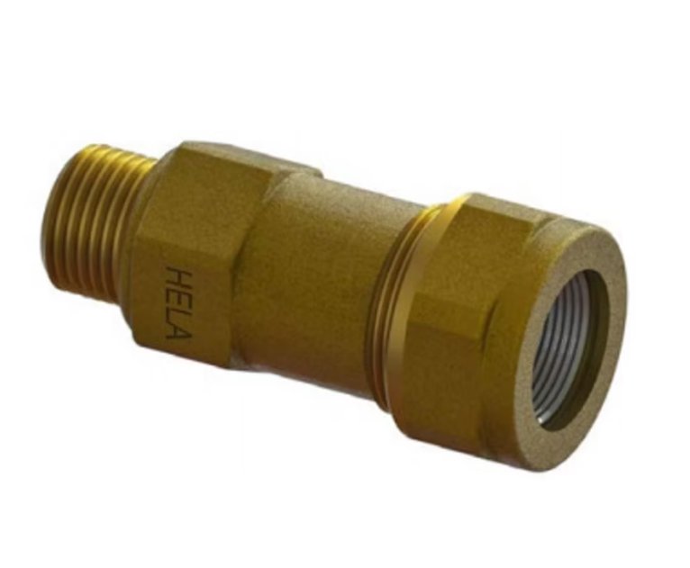 Teräsputken Liitin Hela 3/8xDN10 UK Puserrus - KarelianStore