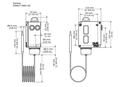 Termostaatti Danfoss RT14 17-509966 - KarelianStore