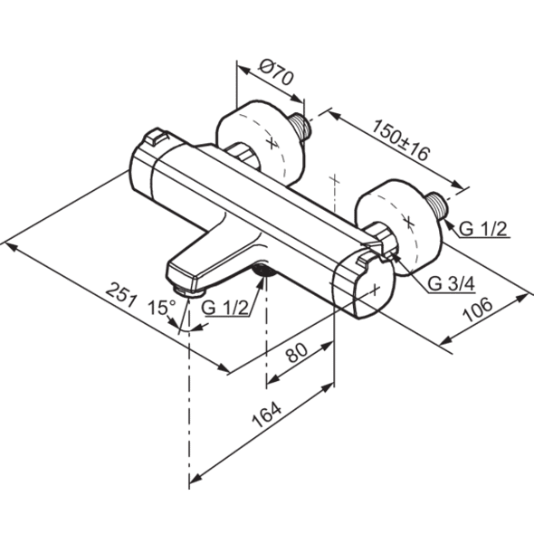 Termostaattihana Mora 390100 LionX - KarelianStore