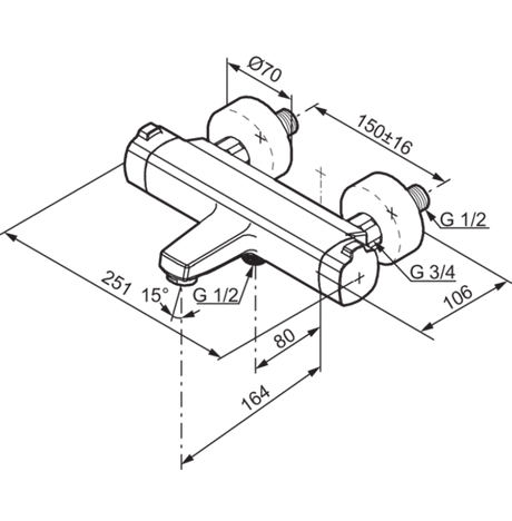 Termostaattihana Mora 390100 LionX - KarelianStore