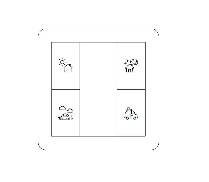 Tilakytkin Futurehome Langaton Valkoinen - KarelianStore