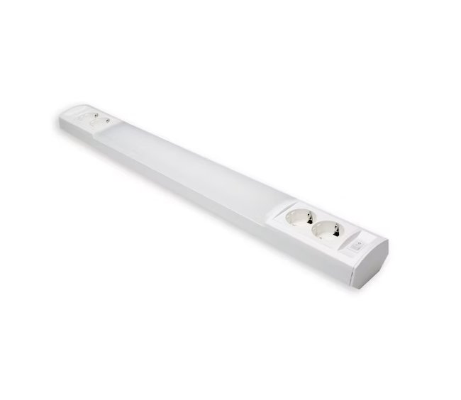 Työpistevalaisin Ensto Ami AL124L 680mm 9W 2x2os pistorasia 2DSO - KarelianStore