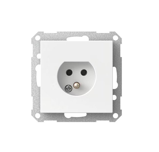 Valaisinpistorasia Schneider Electric Exxact 3-napainen Valkoinen - KarelianStore