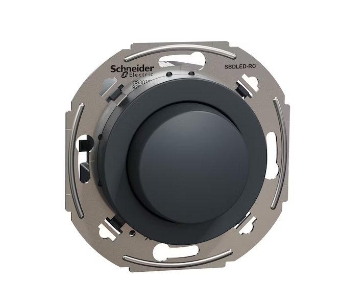 Valonsäädin Schneider Electric Renova Multiwire LED 0-370W RC UPK Musta - KarelianStore