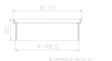 Valukorotusrengas Merika M-415 Vesieristyksen yläpuoliseen asennukseen - KarelianStore