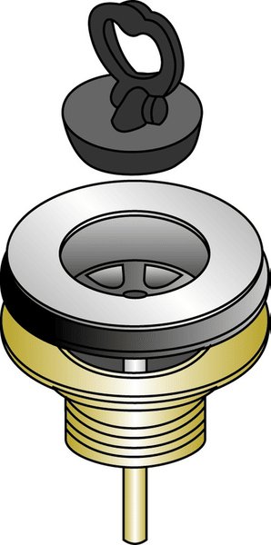 Vesilukon pohjaventtiili Onnline Ruuvikiinnitys 1 1/2 - KarelianStore