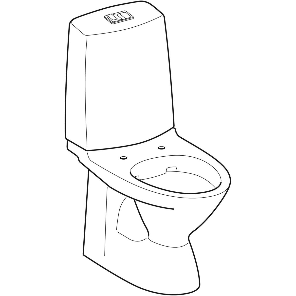 WC-istuin IDO Glow 60 ilman kiinnitysreikiä - KarelianStore