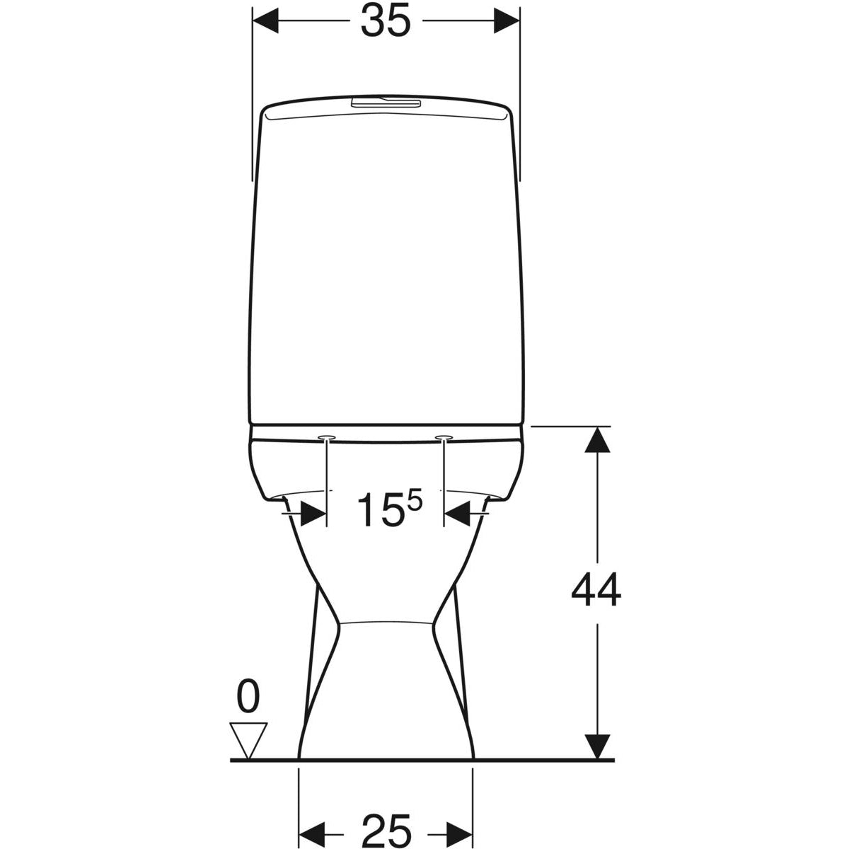 WC-istuin IDO Glow 60 ilman kiinnitysreikiä - KarelianStore