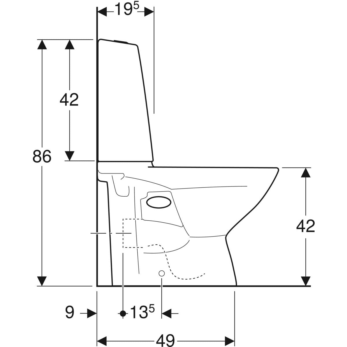 WC-istuin IDO Glow 61 - KarelianStore