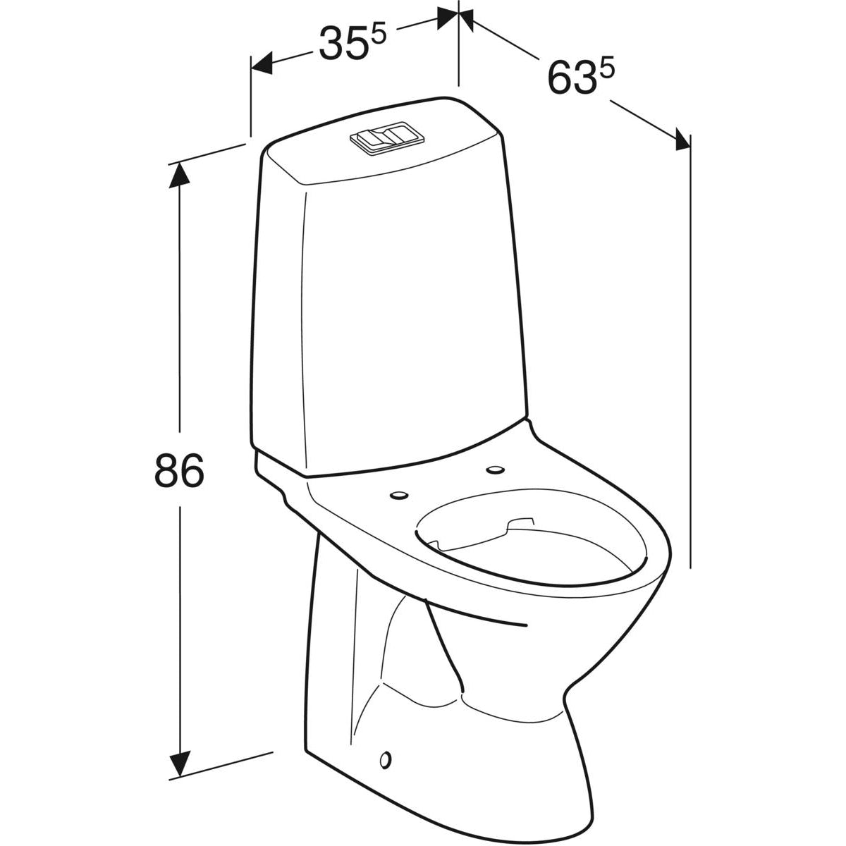 WC-istuin IDO Glow 61 - KarelianStore