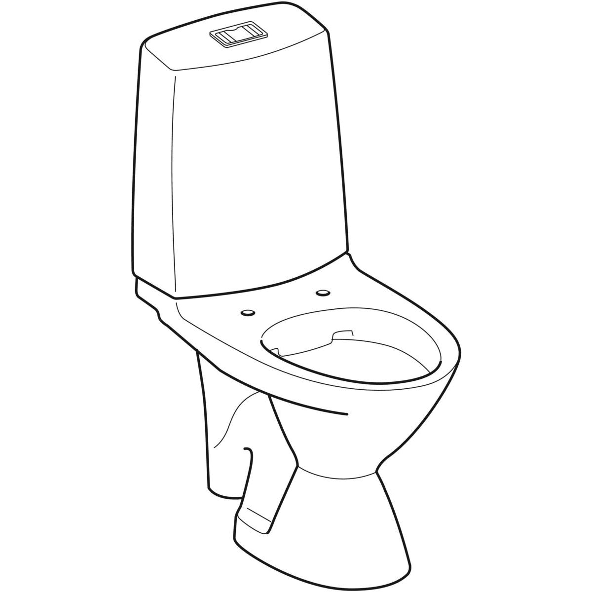 WC-istuin IDO Glow 63 ilman kiinnitysreikiä - KarelianStore