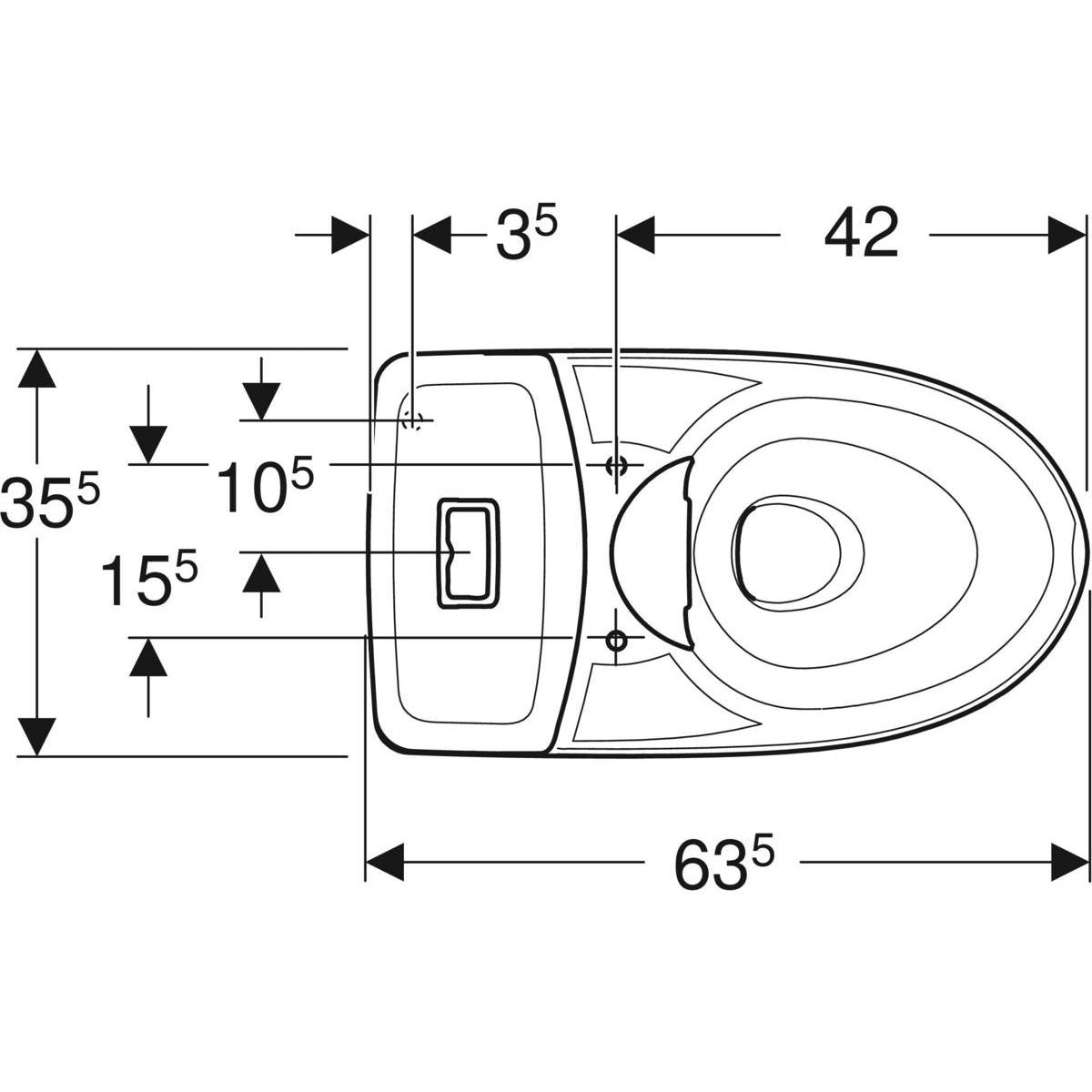 WC-istuin IDO Glow 67 korkea - KarelianStore