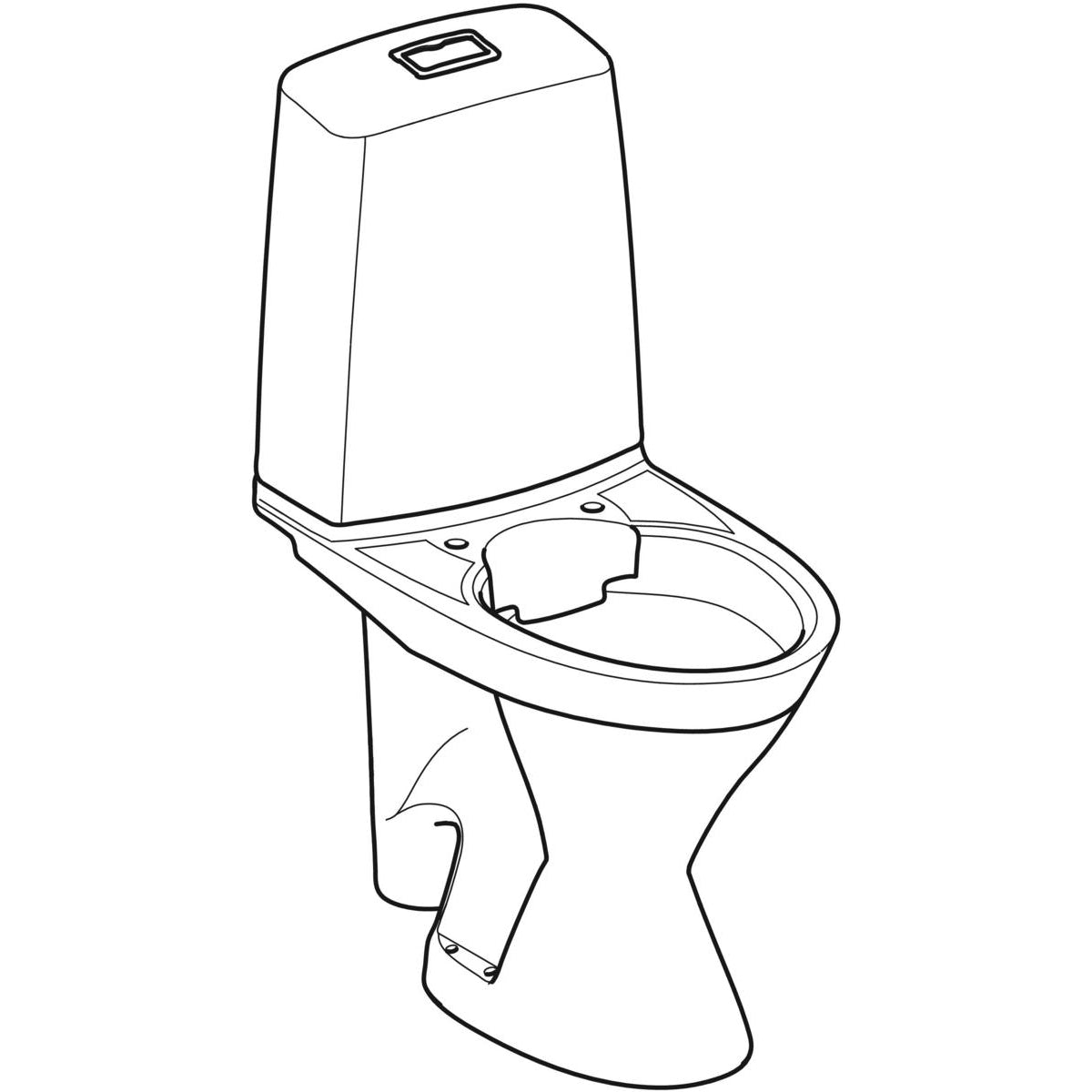 WC-istuin IDO Glow 67 korkea Oikea - KarelianStore