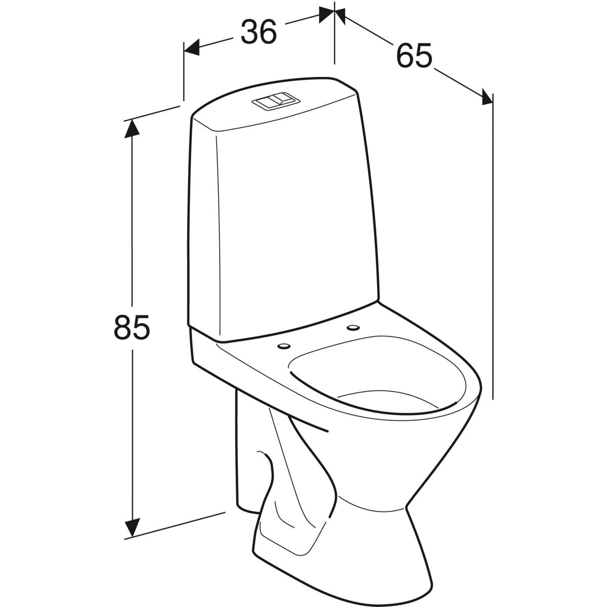 WC-istuin IDO Seven D 10 - KarelianStore