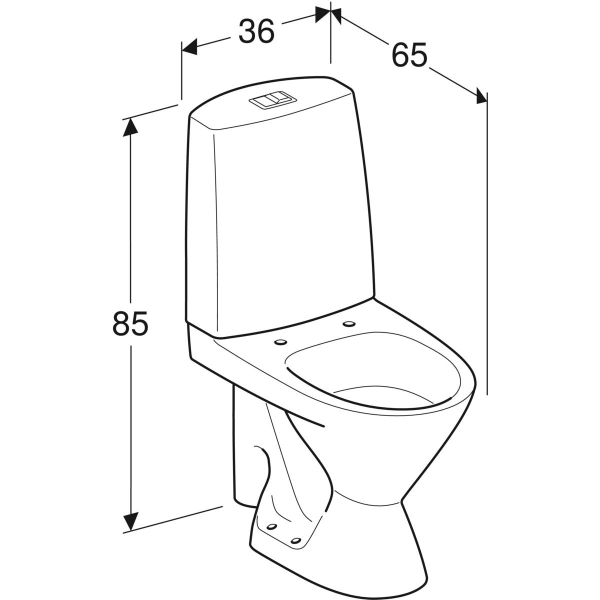 WC-istuin IDO Seven D 13 - KarelianStore