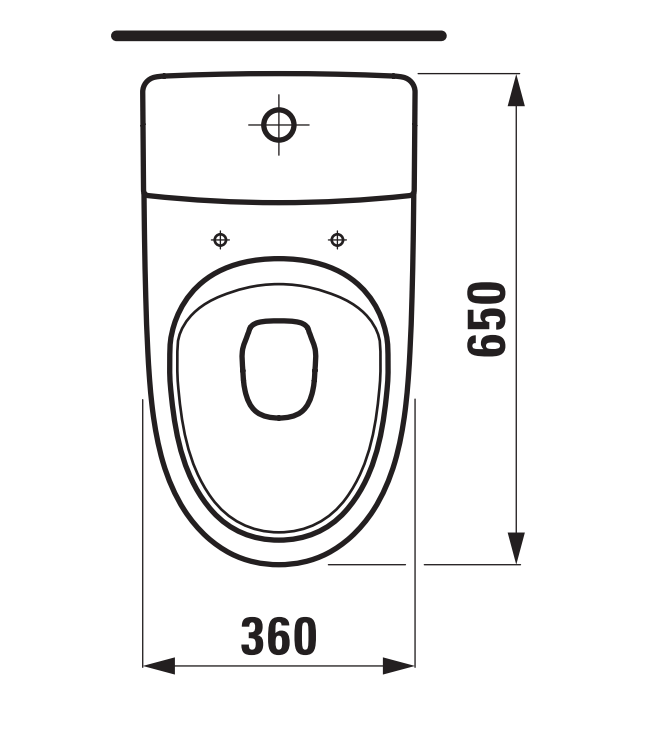 WC-istuin Laufen Kompas S Rimless Avoin ilman lattia-asennusreikiä - KarelianStore