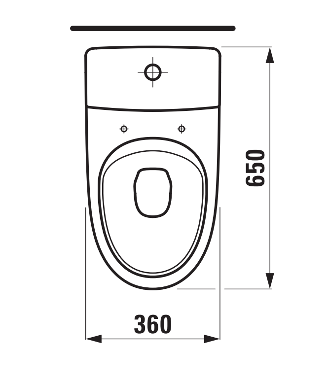 WC-istuin Laufen Kompas S Rimless Korkea Piilo - KarelianStore