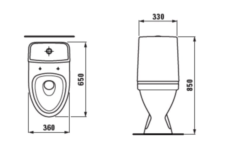 WC-istuin Laufen RIGO Piilo S Kannella - KarelianStore