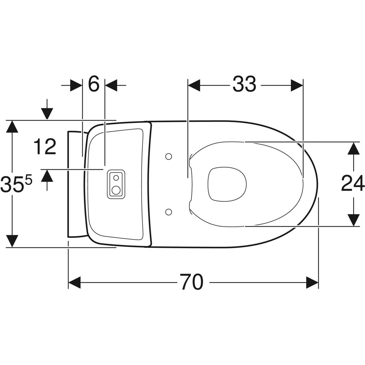 WC-istuin seinä IDO 502.404.00.1 SÄILIÖLLÄ 2-T - KarelianStore