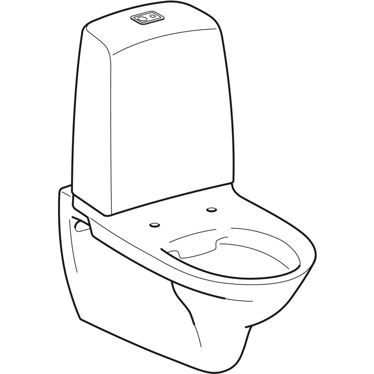 WC-istuin seinä IDO 502.404.00.1 SÄILIÖLLÄ 2-T - KarelianStore