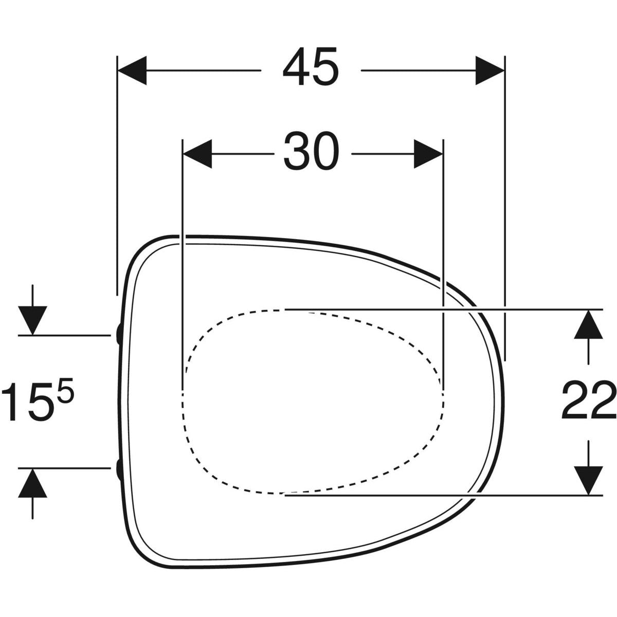WC-istuinkansi IDO 9126022001 TREVI valkoinen - KarelianStore