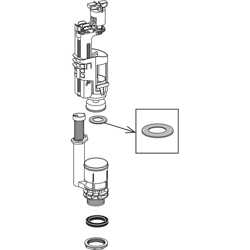 WC-varaosa GUSTAVSBERG NORDIC pohjaventtiilin tiiviste - KarelianStore