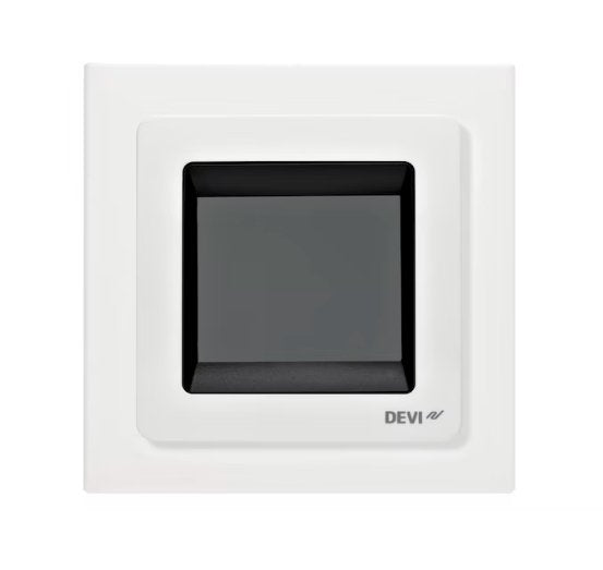Yhdistelmätermostaatti DEVIreg kosketusnäytöllä ja kehyksellä - KarelianStore
