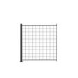 1 Lisäpaneeli säleikköä 100 x 100 cm, antrasiitti, mukana 1 kpl 108cm alumiinitolppa - KarelianStore