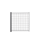 1 Lisäpaneeli säleikköä 100 x 100 cm, antrasiitti, mukana 1 kpl 108cm alumiinitolppa - KarelianStore