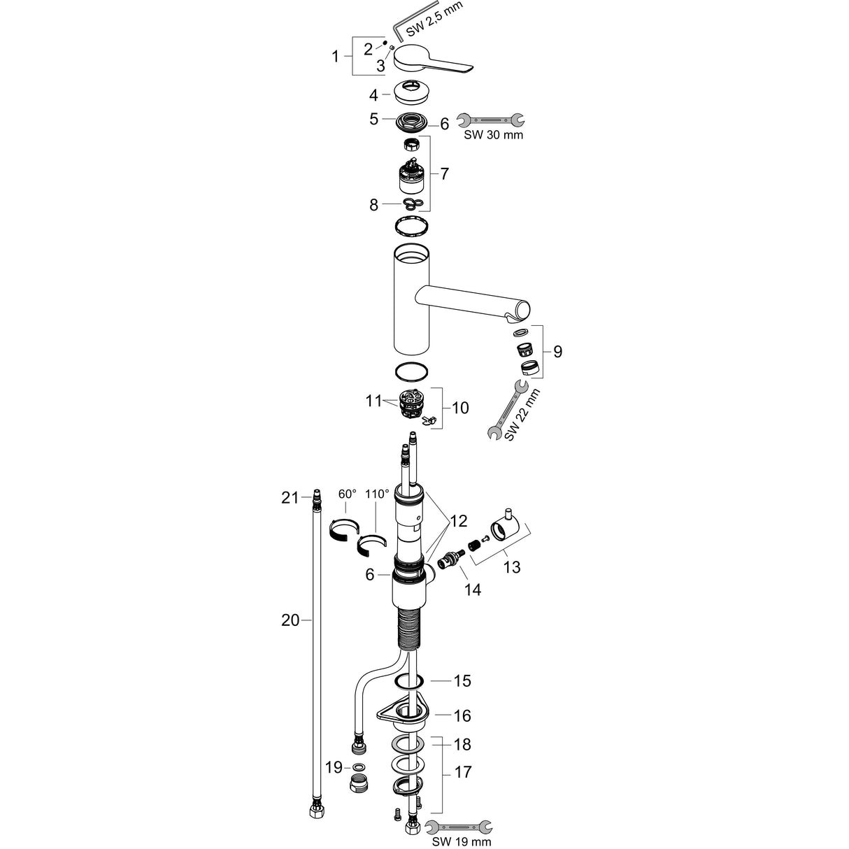 Keittiöhana HANSGROHE 74808000 ZESIS M33 200 PKV KRO