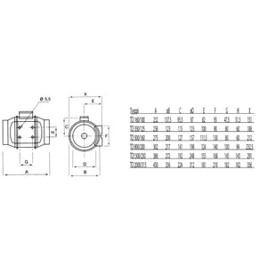 Kanavapuhallin Thermex TD 350/125Z Scandic