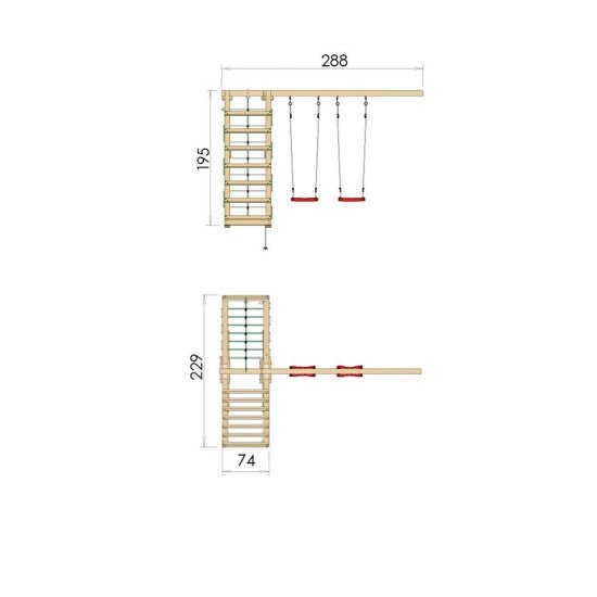 2 - Climb Module 200 Jungle Gym - KarelianStore
