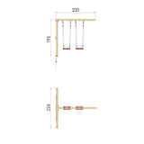 2 - Swing Module 200 Jungle Gym - KarelianStore