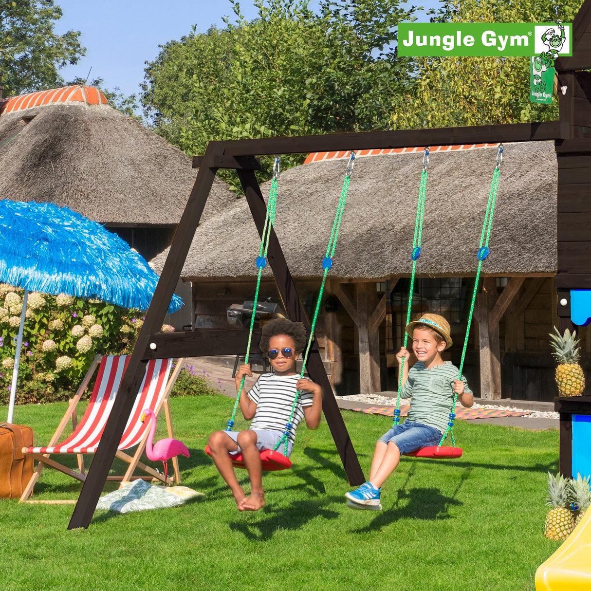 2 - Swing Module 220, Jungle Gym, mustaksi petsattu - KarelianStore