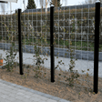 3 kpl HORTUS metalliverkkopaneeleita 120 x 90 cm kiinnikkeineen ja 4 kpl mustaksi maalattuja 240 cm tolppia - KarelianStore