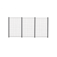 3 Paneelia säleikköä 150 x 100 cm, antrasiitti, mukana 4 kpl 158cm alumiinitolppaa - KarelianStore