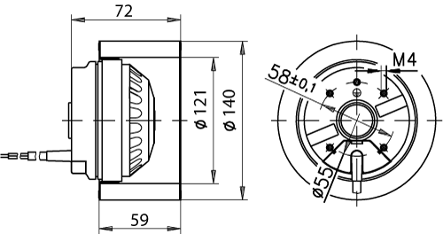 Puhallin Ebmpapst R2E140AE77C1 2UF 105W OIKEA