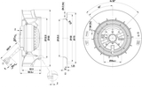 Puhallin Ebmpapst R2E190RA2605 1,5UF 52W
