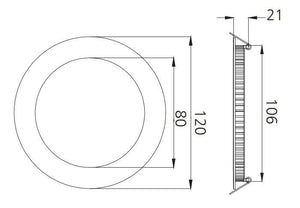 Alasvalo Onnline Onnslim II D120 IP44 530lm 7W 3CCT Dim - KarelianStore