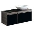Allaskaappi Geberit Citterio Musta Lasi Tammi 1184x543x504 mm - KarelianStore