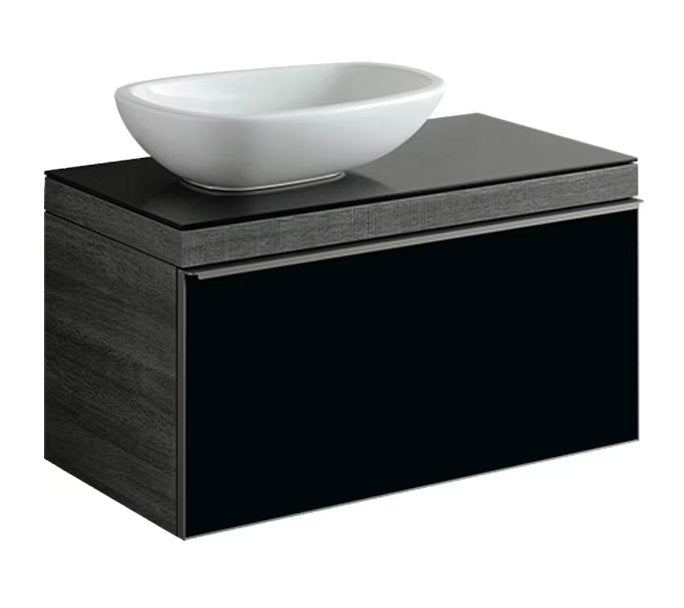 Allaskaappi Geberit Citterio Musta Lasi Tammi 884x543x504 mm - KarelianStore