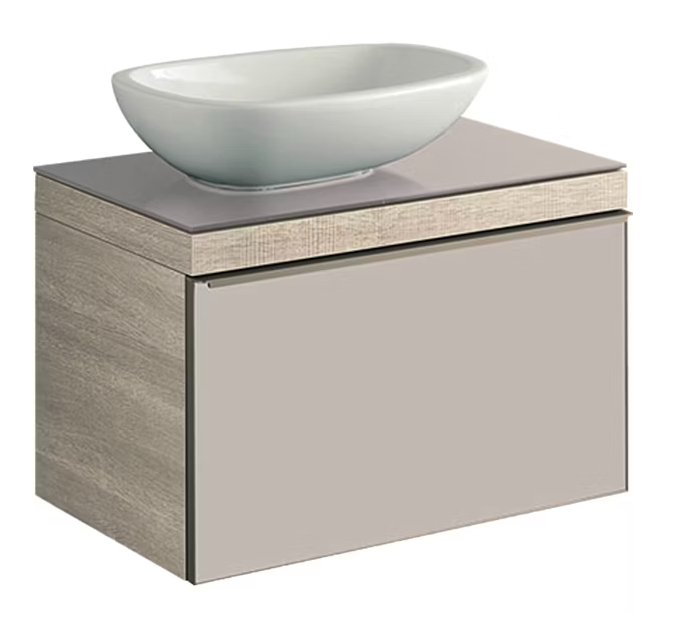 Allaskaappi Geberit Citterio Ruskeanharmaa Lasi Tammi 734x543x504 mm - KarelianStore