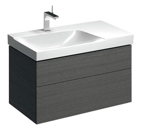 Allaskaappi Geberit Xeno2 880x530x462 mm Sculturan Harmaa Puukuvio Vasen - KarelianStore