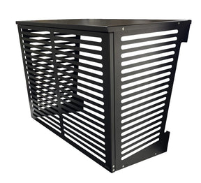 Alumiininen ilmalämpöpumpun suojakotelo Musta - KarelianStore